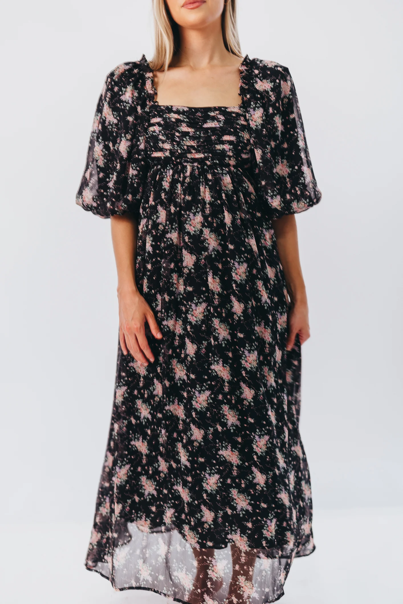 Melody Maxi Dress in Black - Bump Friendly & Inclusive Sizing (S-3XL) *Final Sale* - Image 9