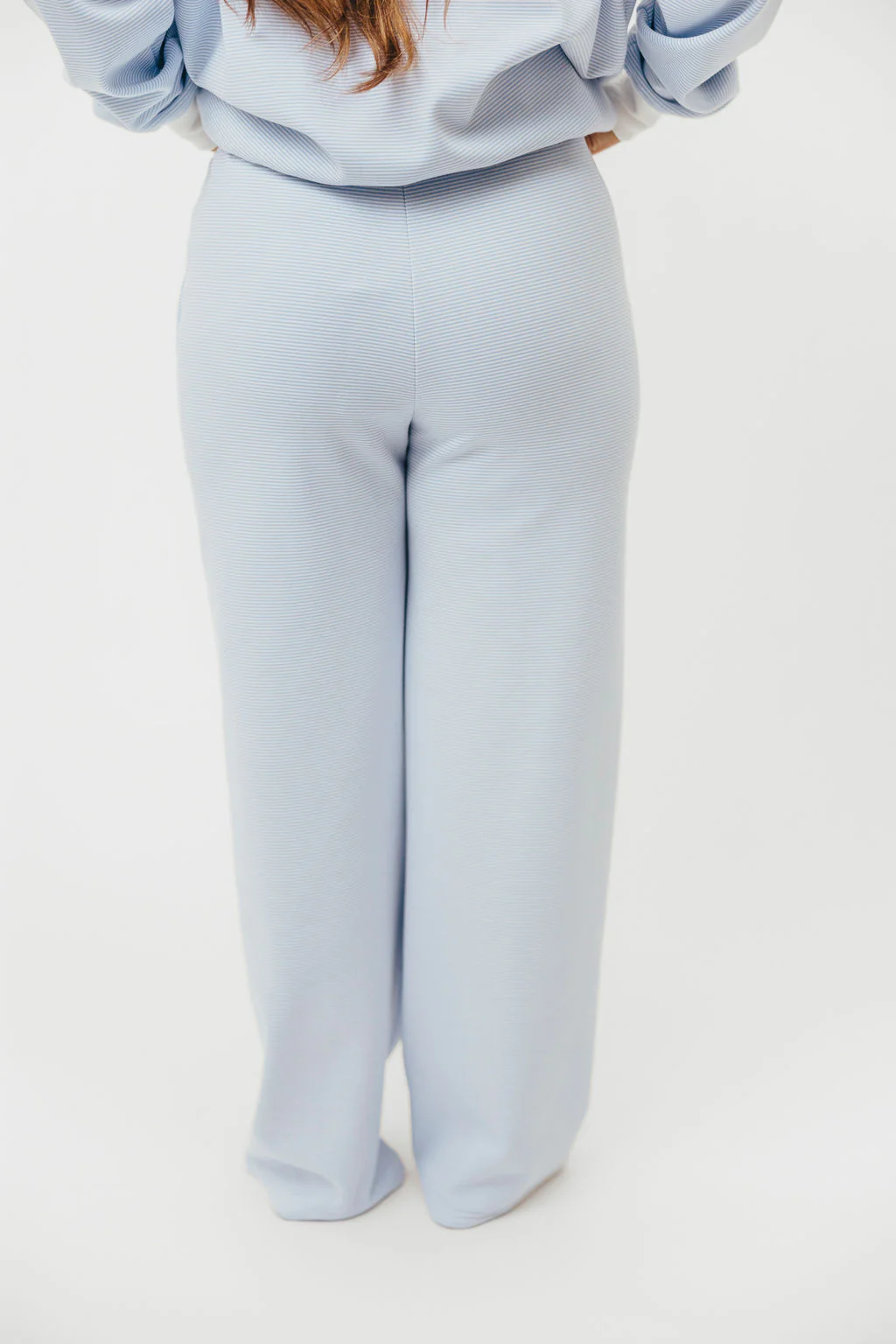 Nixon Mini Striped Sweatpants in Blue and White - Image 9