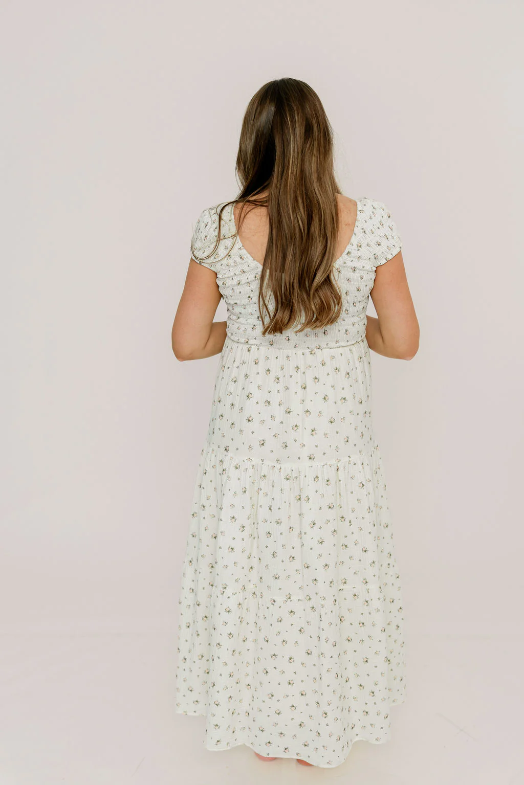 Monet 100% Cotton Maxi Dress in Pink Floral - Bump Friendly - Image 18
