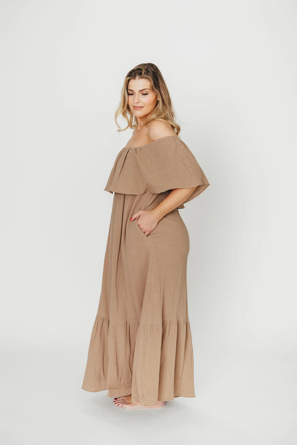 Josie 100% Cotton Maxi Dress in Dry Thyme - Bump & Nursing Friendly *Final-Sale* - Image 11