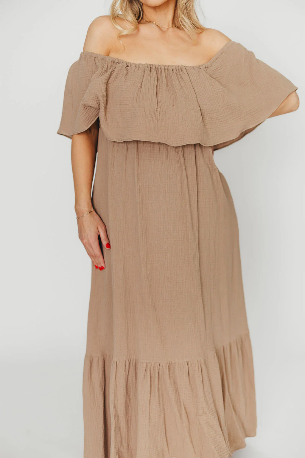 Josie 100% Cotton Maxi Dress in Dry Thyme - Bump & Nursing Friendly *Final-Sale* - Image 16
