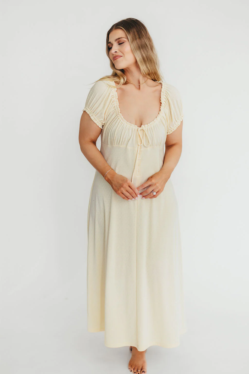 Remi Maxi Dress in Custard - Image 4