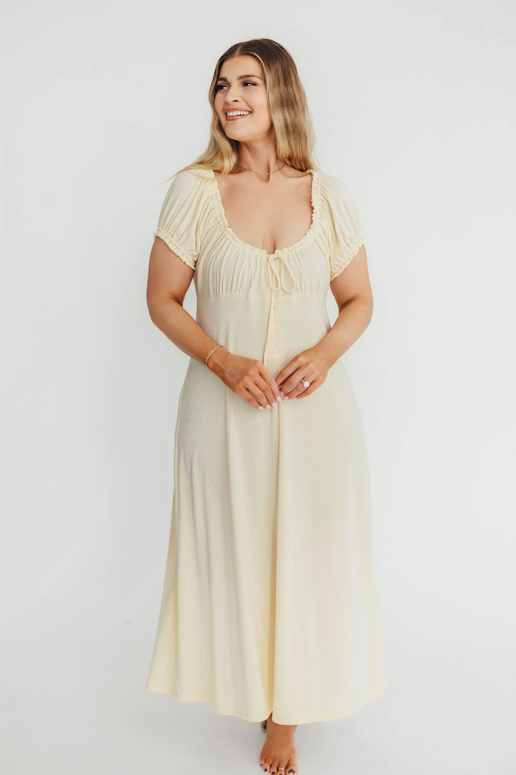 Remi Maxi Dress in Custard - Image 6