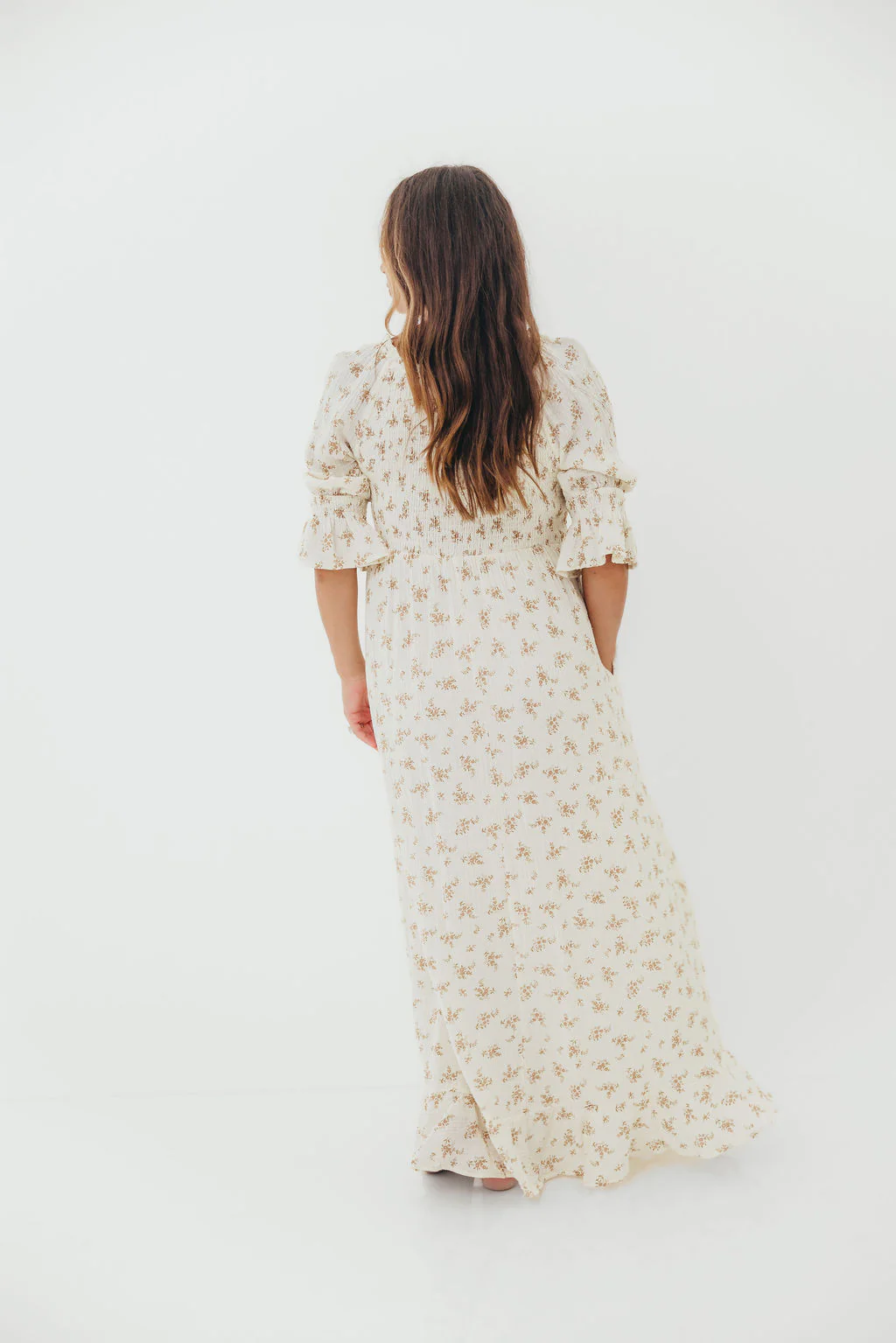 Sienna Maxi Dress in Cream - Image 10