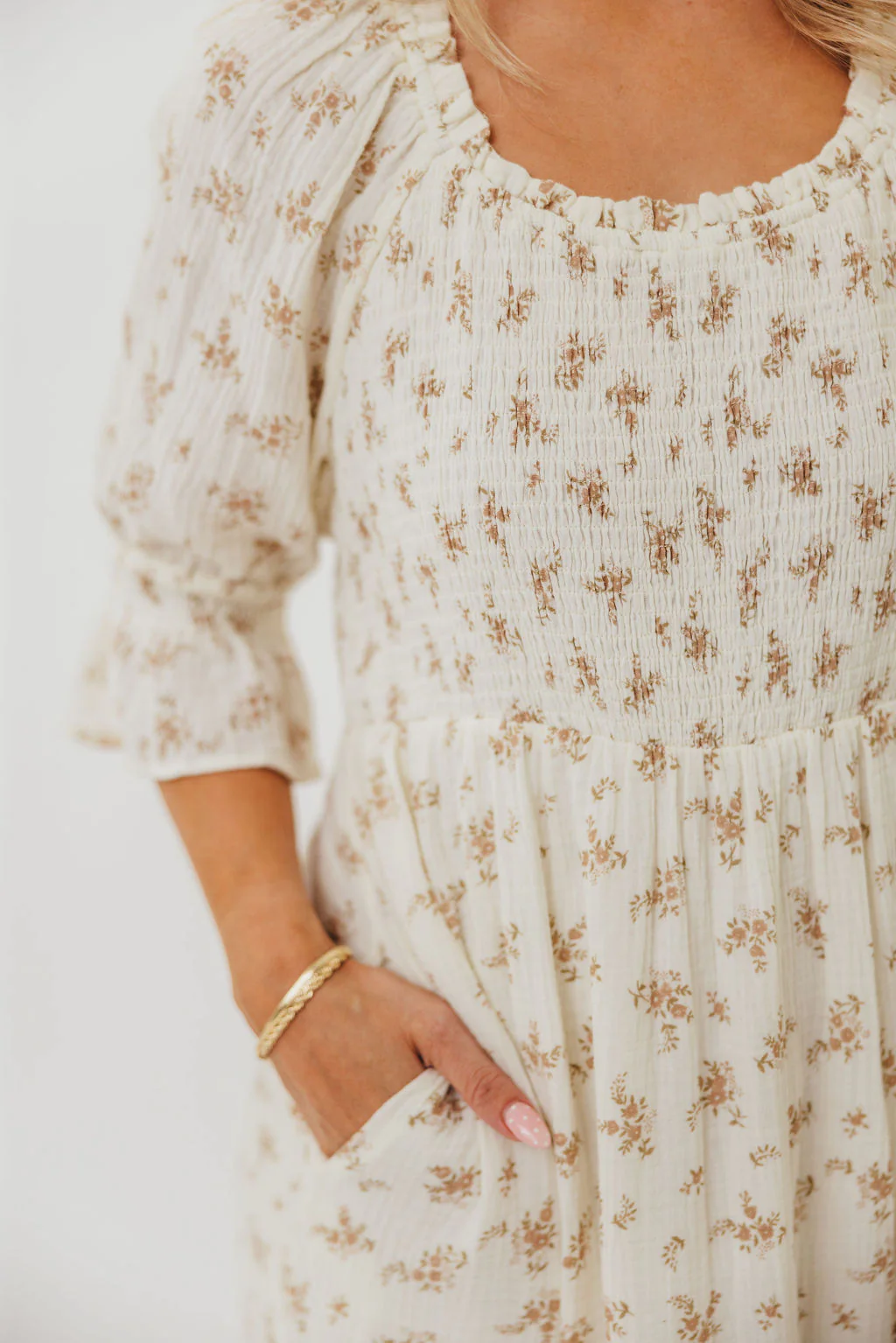 Sienna Maxi Dress in Cream - Image 14