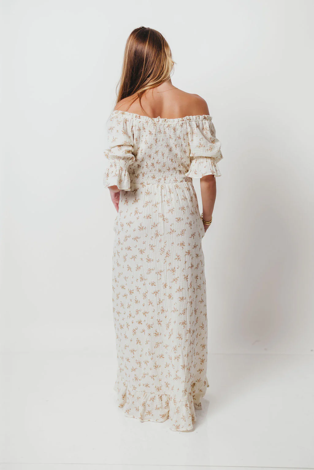 Sienna Maxi Dress in Cream - Image 19