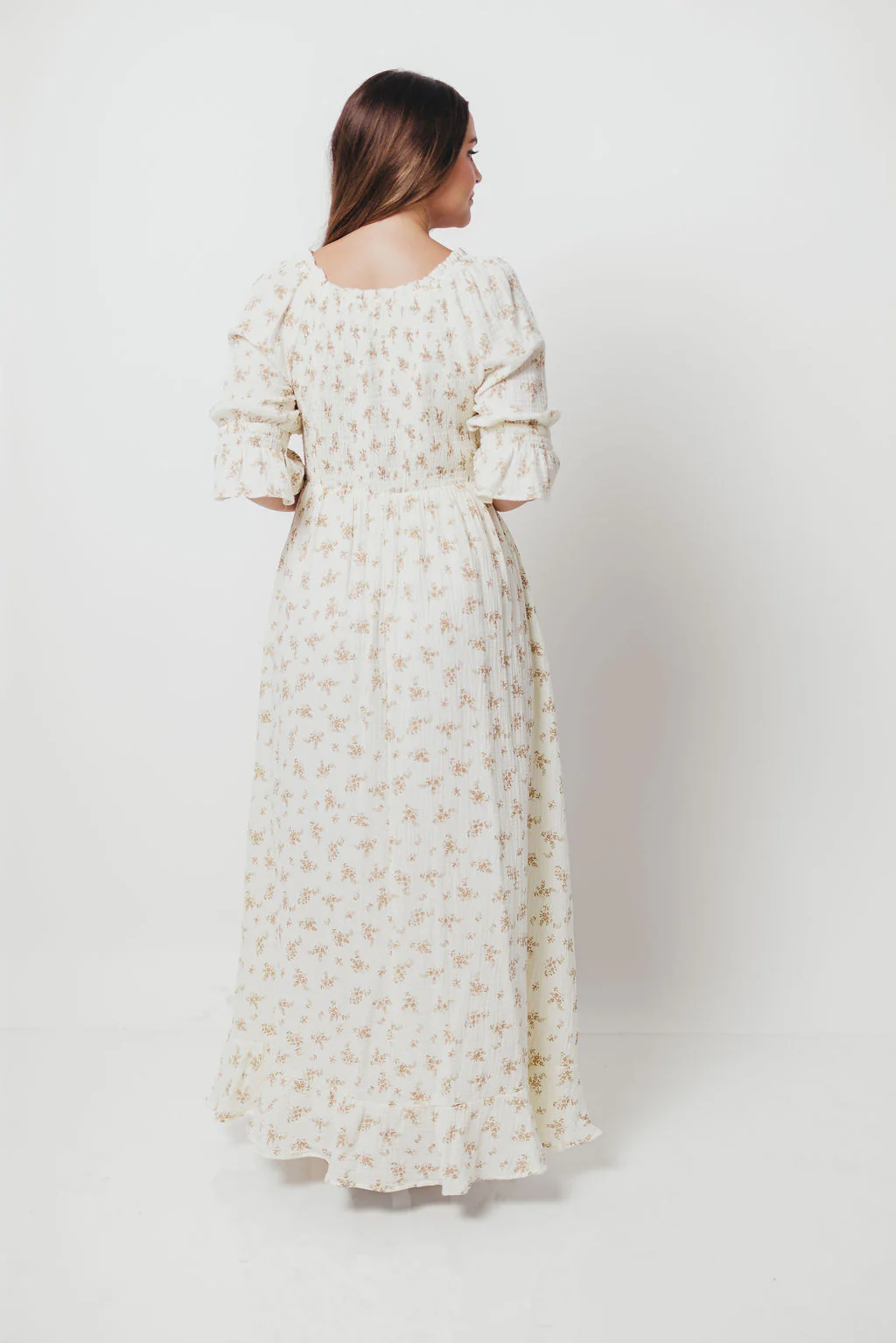 Sienna Maxi Dress in Cream - Image 23