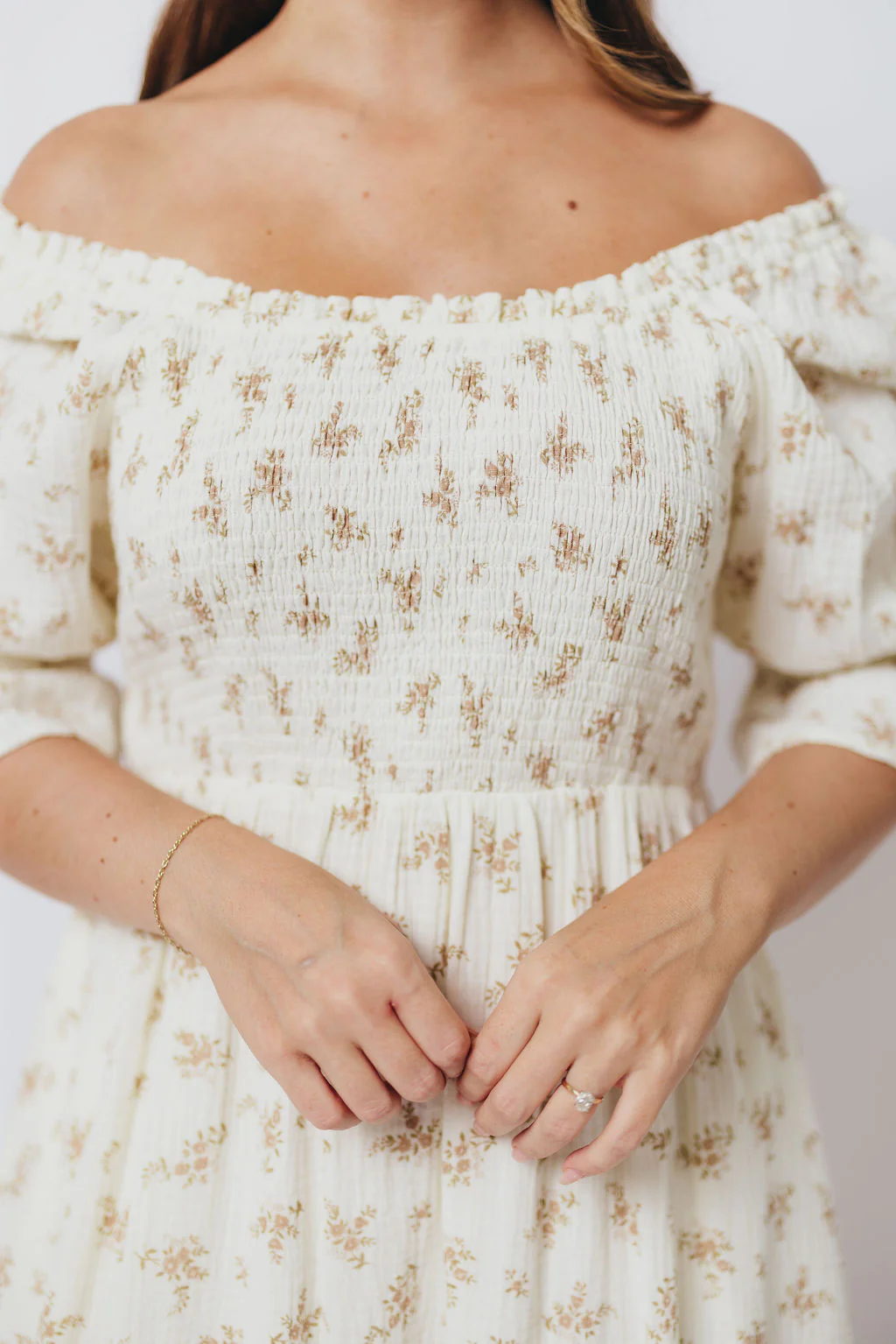 Sienna Maxi Dress in Cream - Image 26