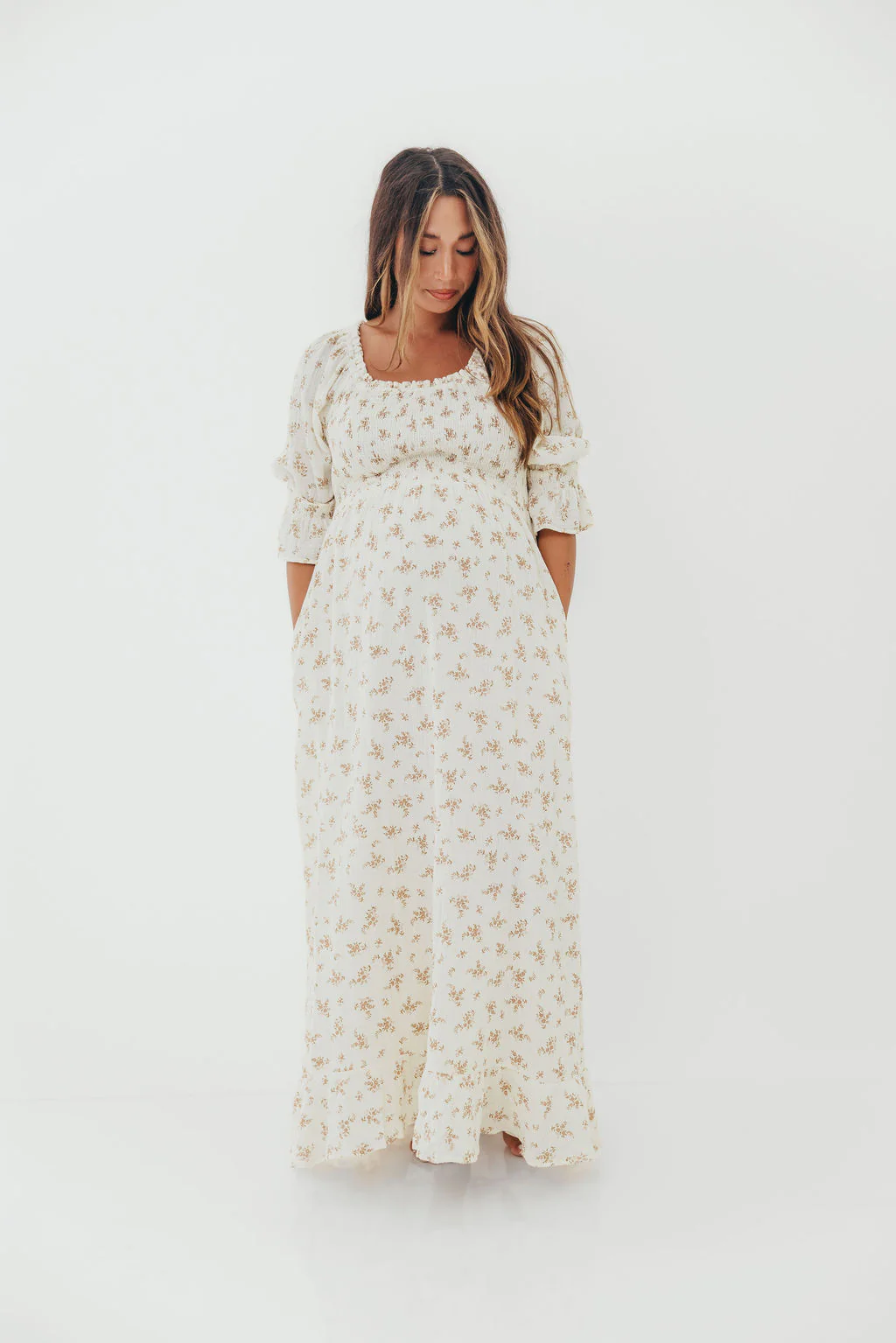 Sienna Maxi Dress in Cream - Image 5