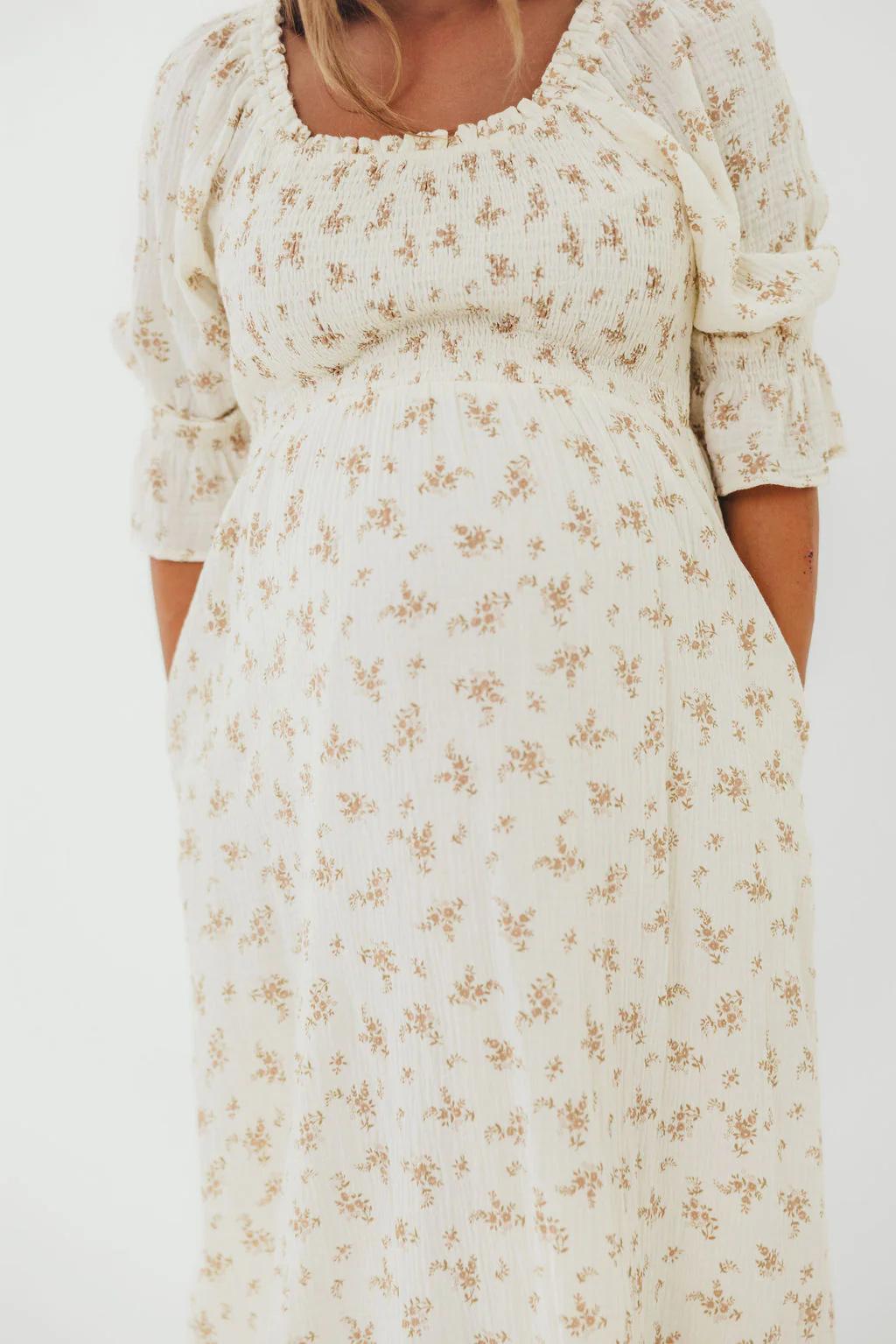 Sienna Maxi Dress in Cream - Image 6