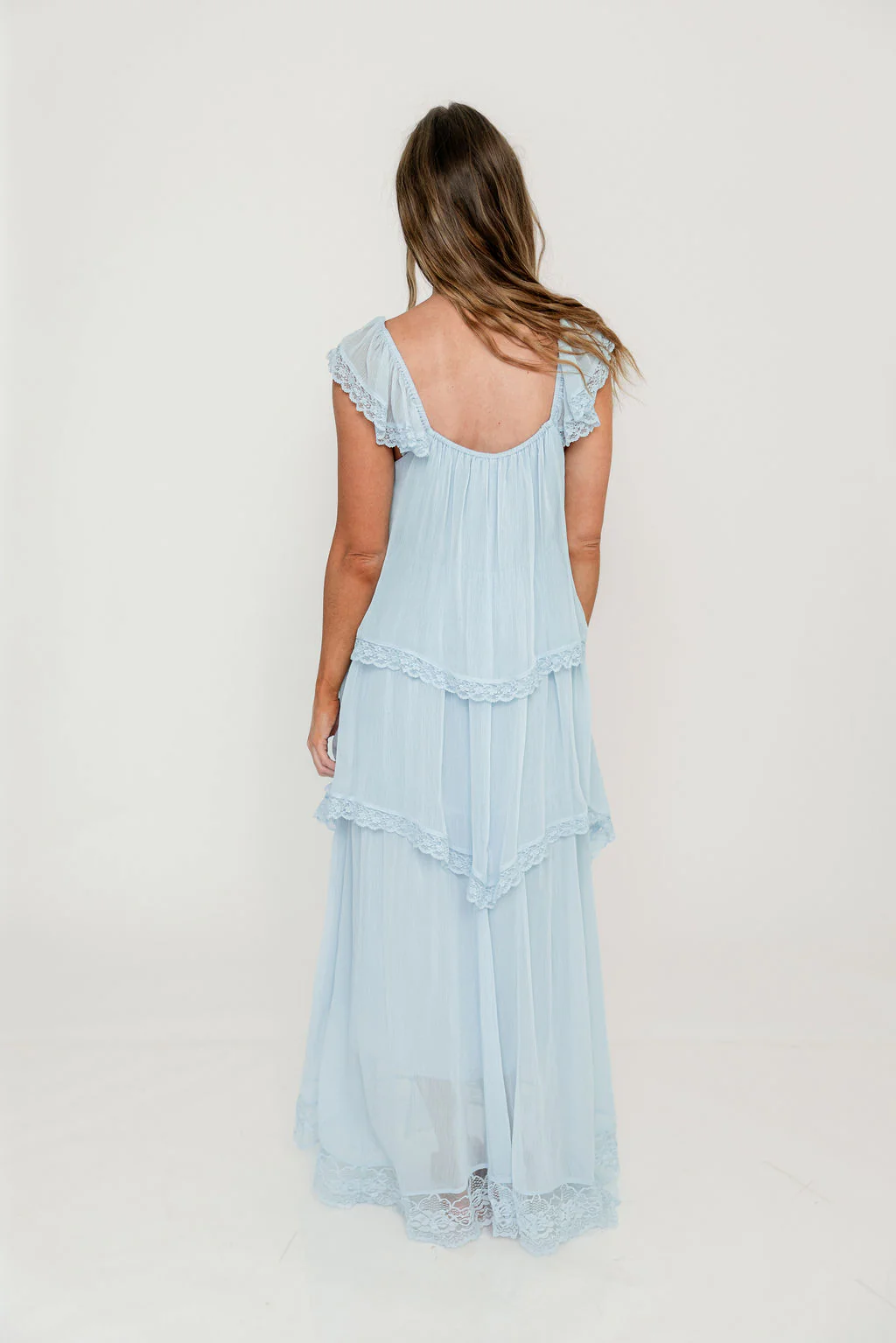 Nicola Maxi Dress in Pale Blue - Image 12
