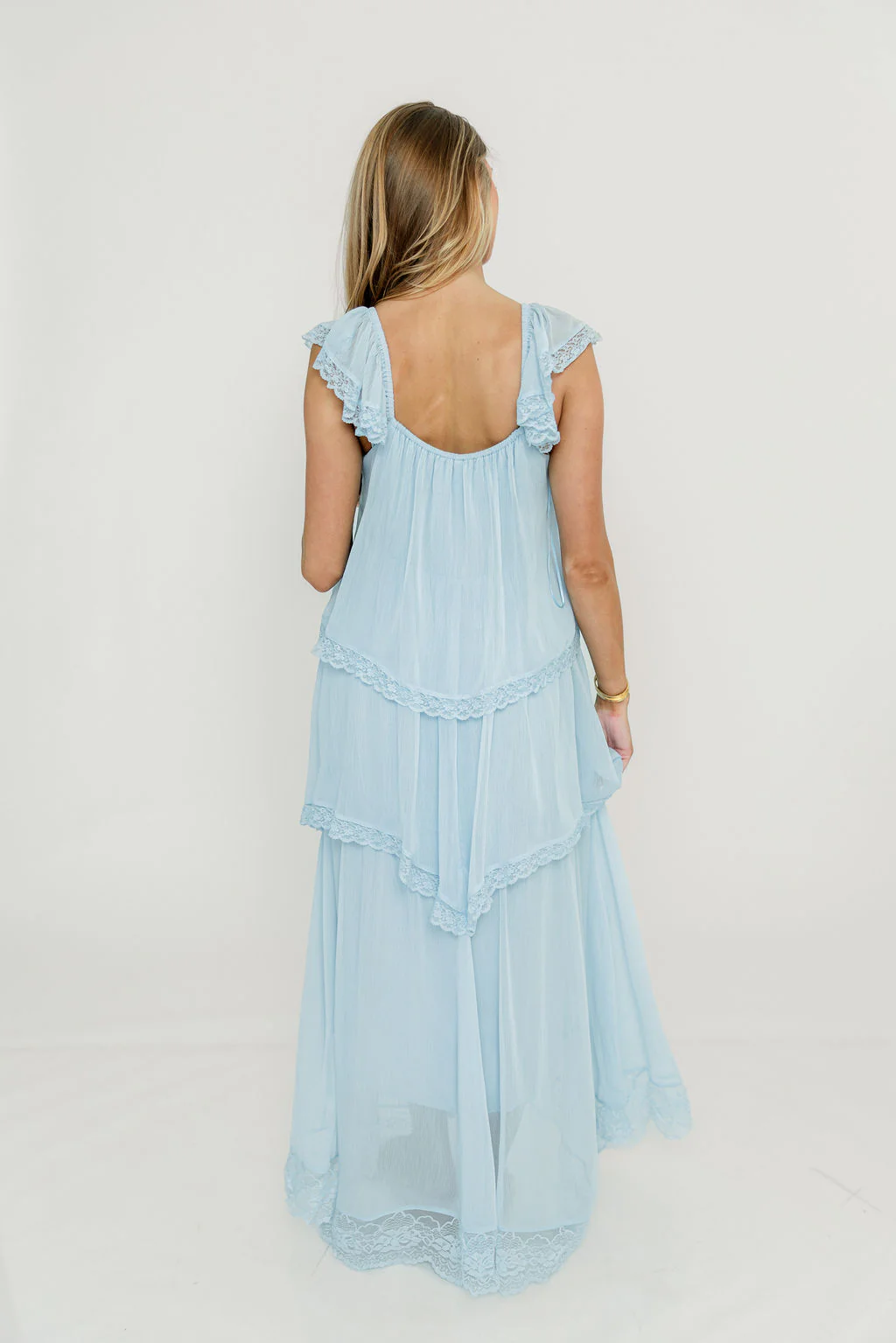Nicola Maxi Dress in Pale Blue - Image 17