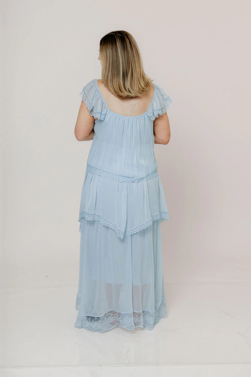 Nicola Maxi Dress in Pale Blue - Image 25
