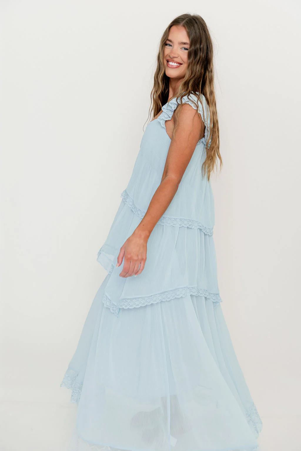 Nicola Maxi Dress in Pale Blue - Image 9