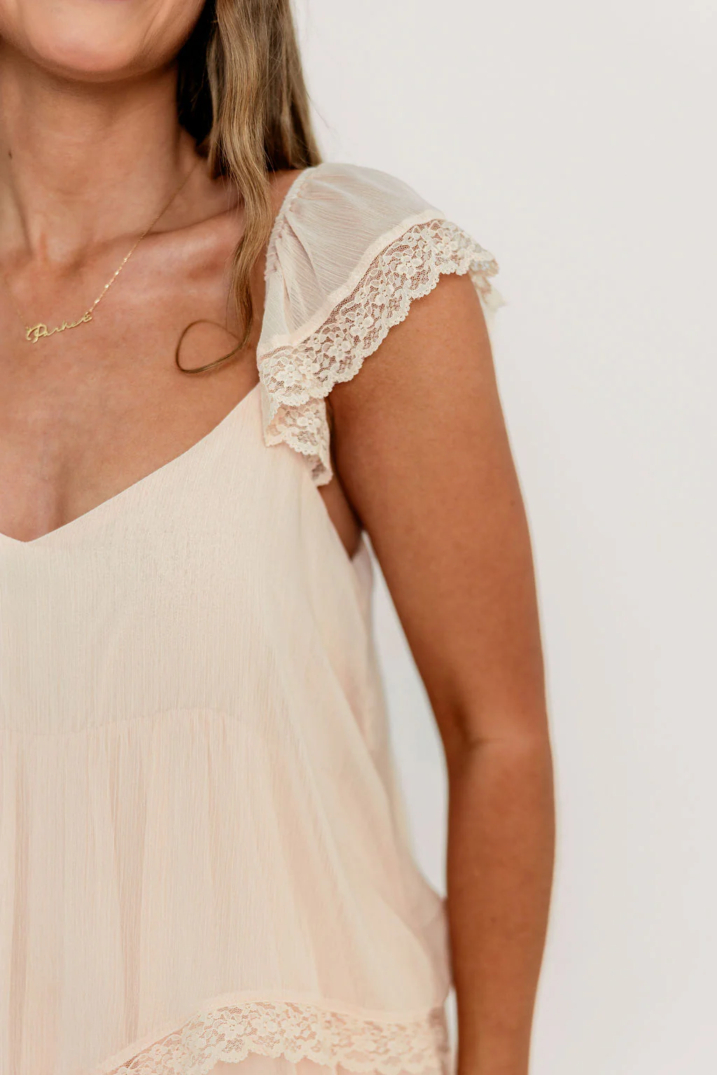 Nicola Maxi Dress in Pale Pink - Image 8