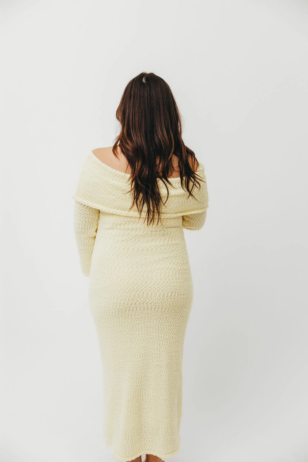Nora Knit Maxi Dress in Butter Yellow - Bump Friendly - Image 20