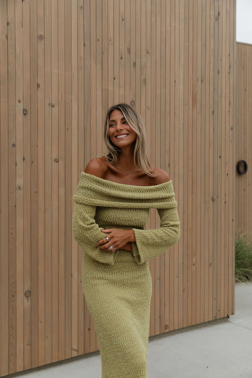 Nora Knit Maxi Dress in Dusty Lime - Bump Friendly *Final Sale* - Image 18