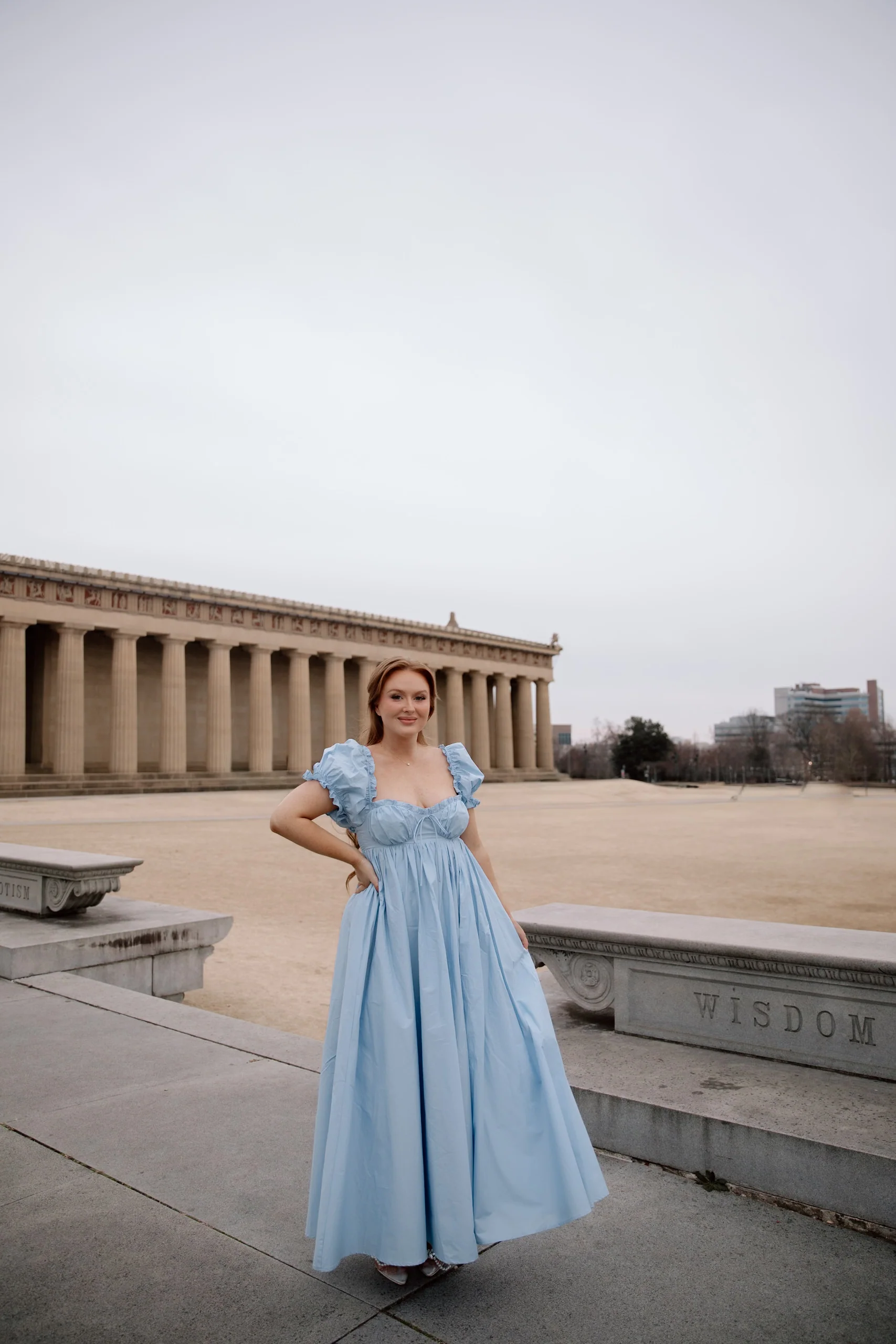 Olivia 100% Cotton Maxi Dress in Deep Blue - Bump Friendly - Image 10