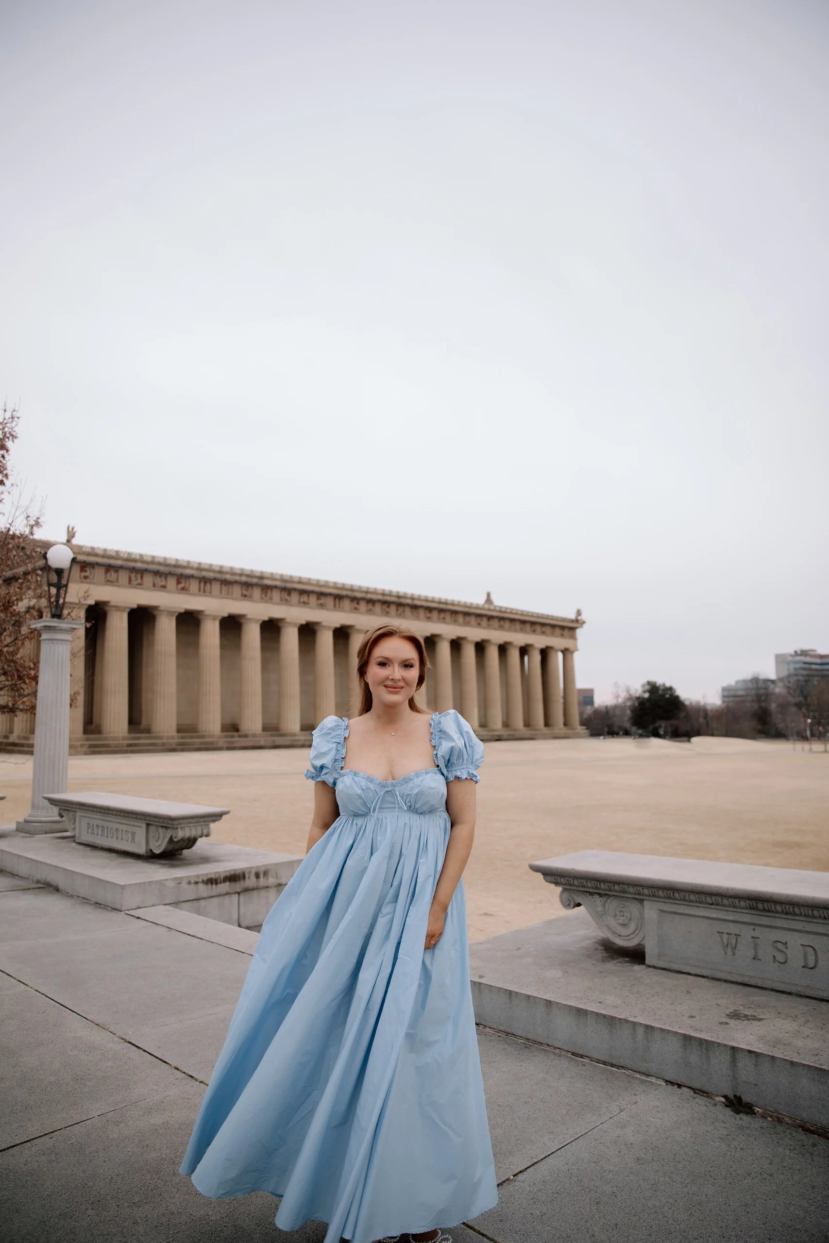 Olivia 100% Cotton Maxi Dress in Deep Blue - Bump Friendly - Image 12