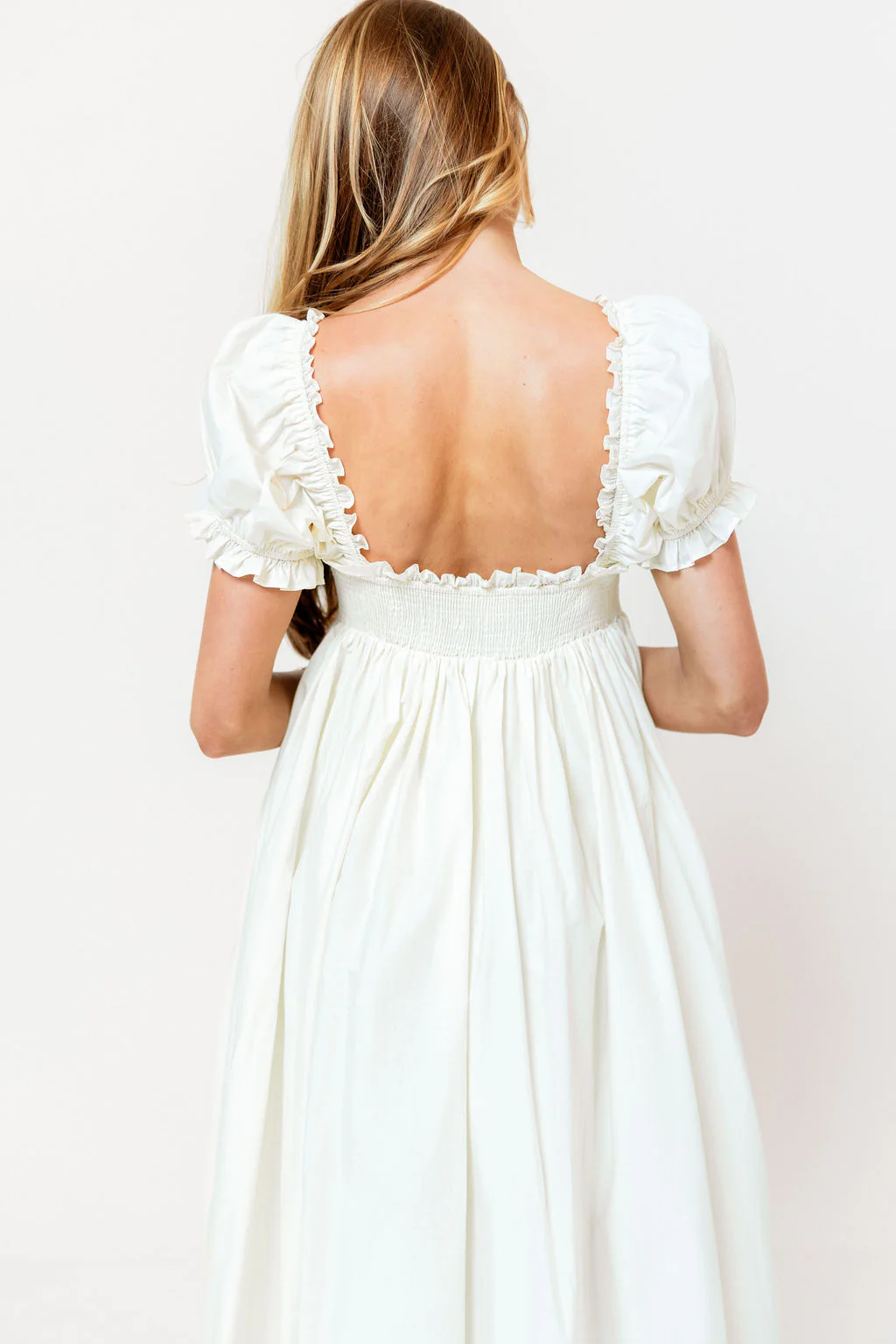 Olivia 100% Cotton Maxi Dress in Cream - Bump Friendly - Image 34