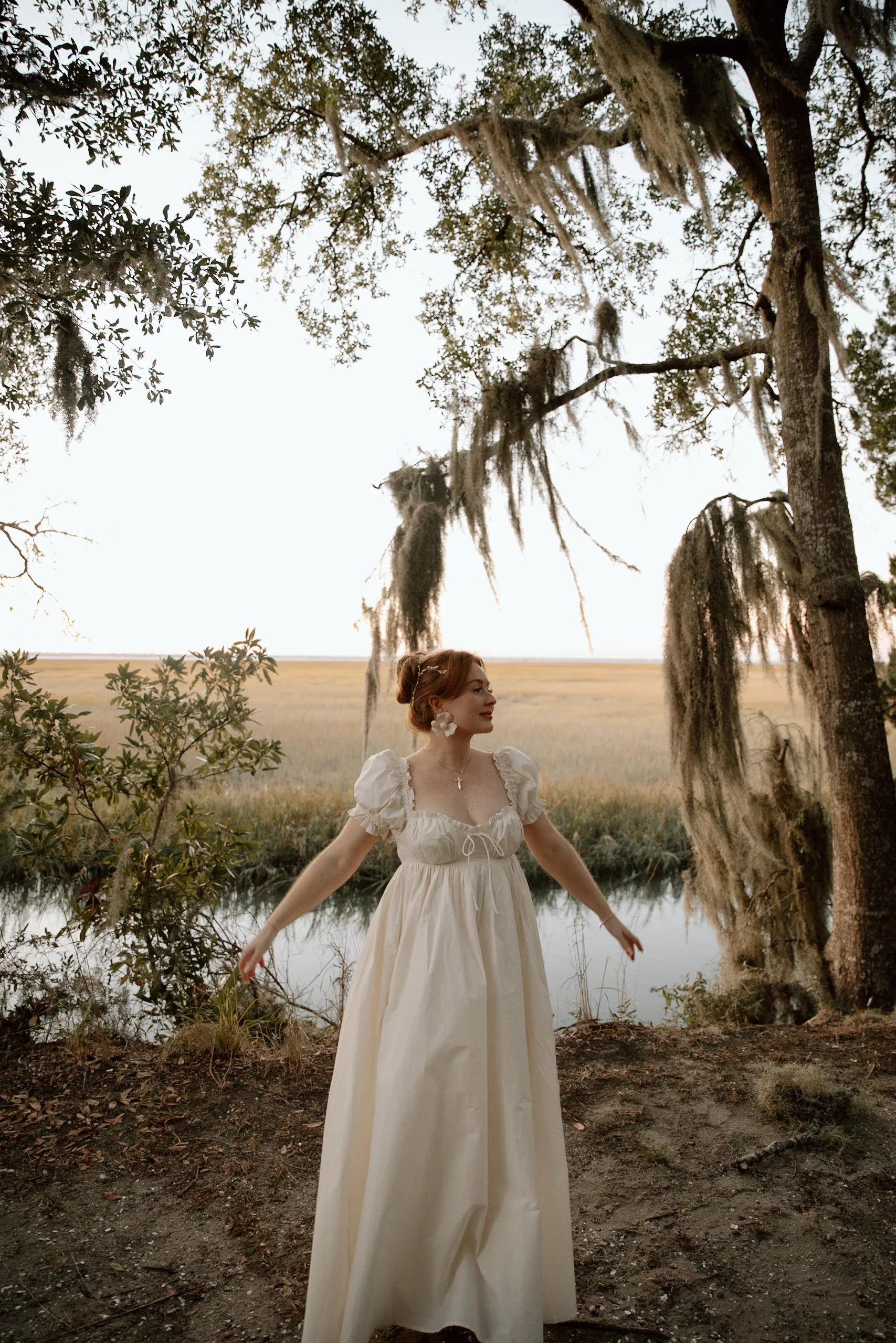 Olivia 100% Cotton Maxi Dress in Cream - Bump Friendly - Image 6