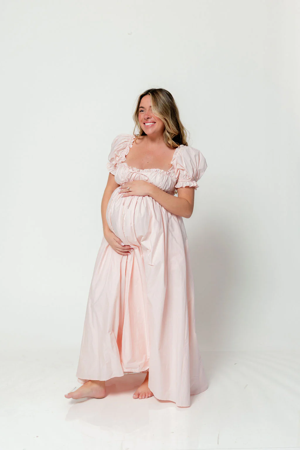 Olivia 100% Cotton Maxi Dress in Pale Pink - Bump Friendly *6/30 PRE-ORDER* - Image 16
