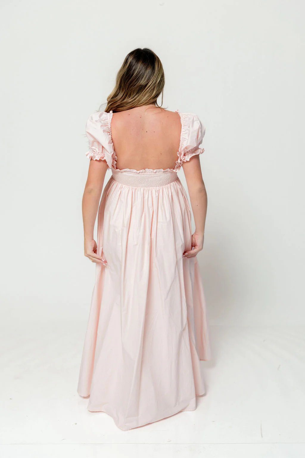 Olivia 100% Cotton Maxi Dress in Pale Pink - Bump Friendly *6/30 PRE-ORDER* - Image 17