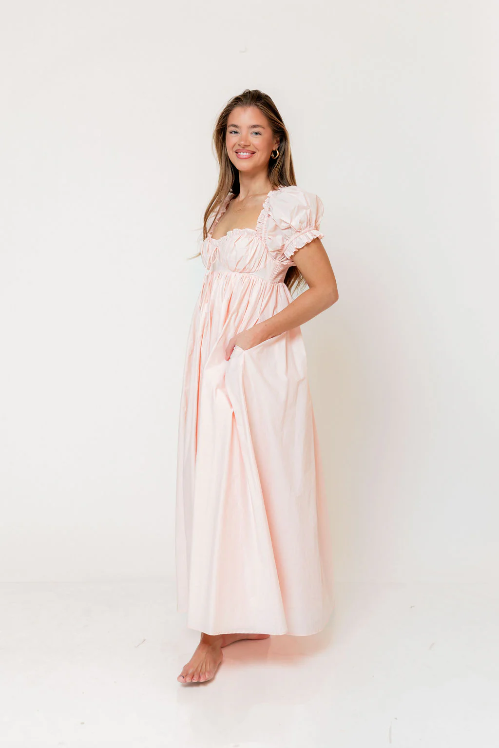 Olivia 100% Cotton Maxi Dress in Pale Pink - Bump Friendly *6/30 PRE-ORDER* - Image 26
