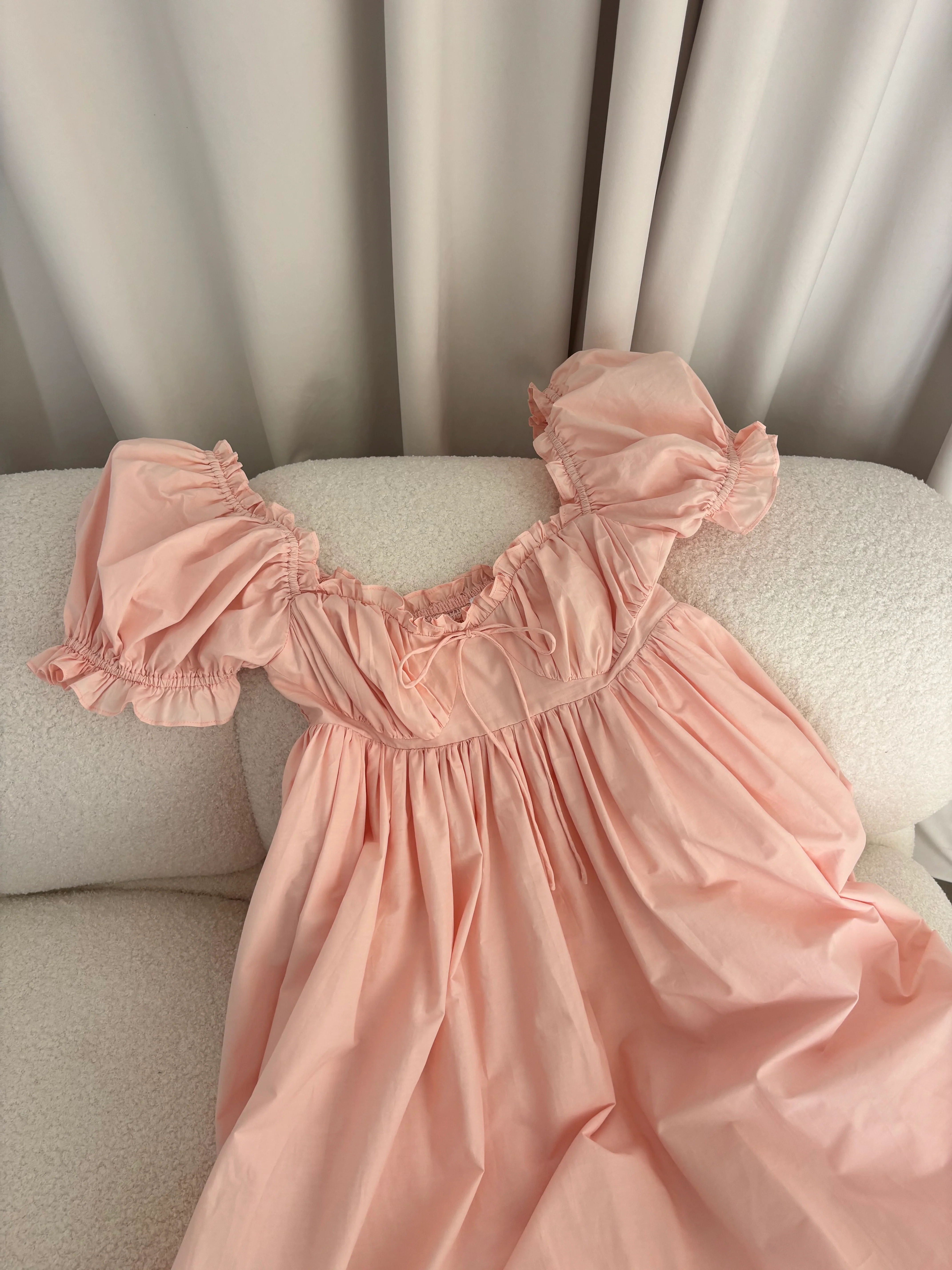 Olivia 100% Cotton Maxi Dress in Pale Pink - Bump Friendly *6/30 PRE-ORDER* - Image 3