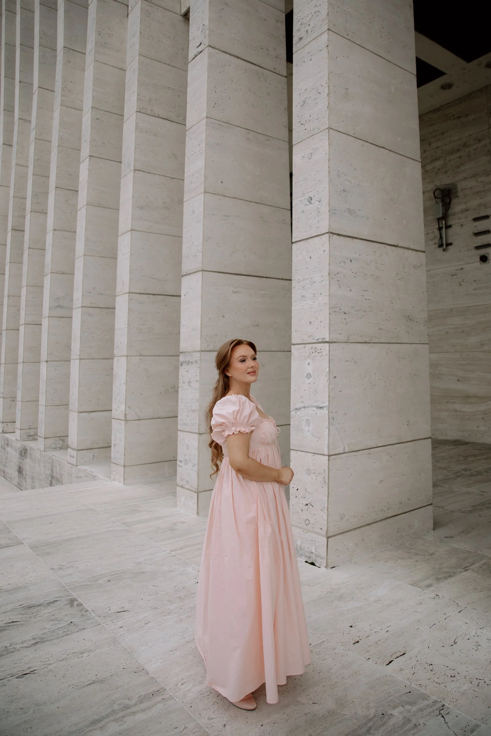 Olivia 100% Cotton Maxi Dress in Pale Pink - Bump Friendly *6/30 PRE-ORDER* - Image 8