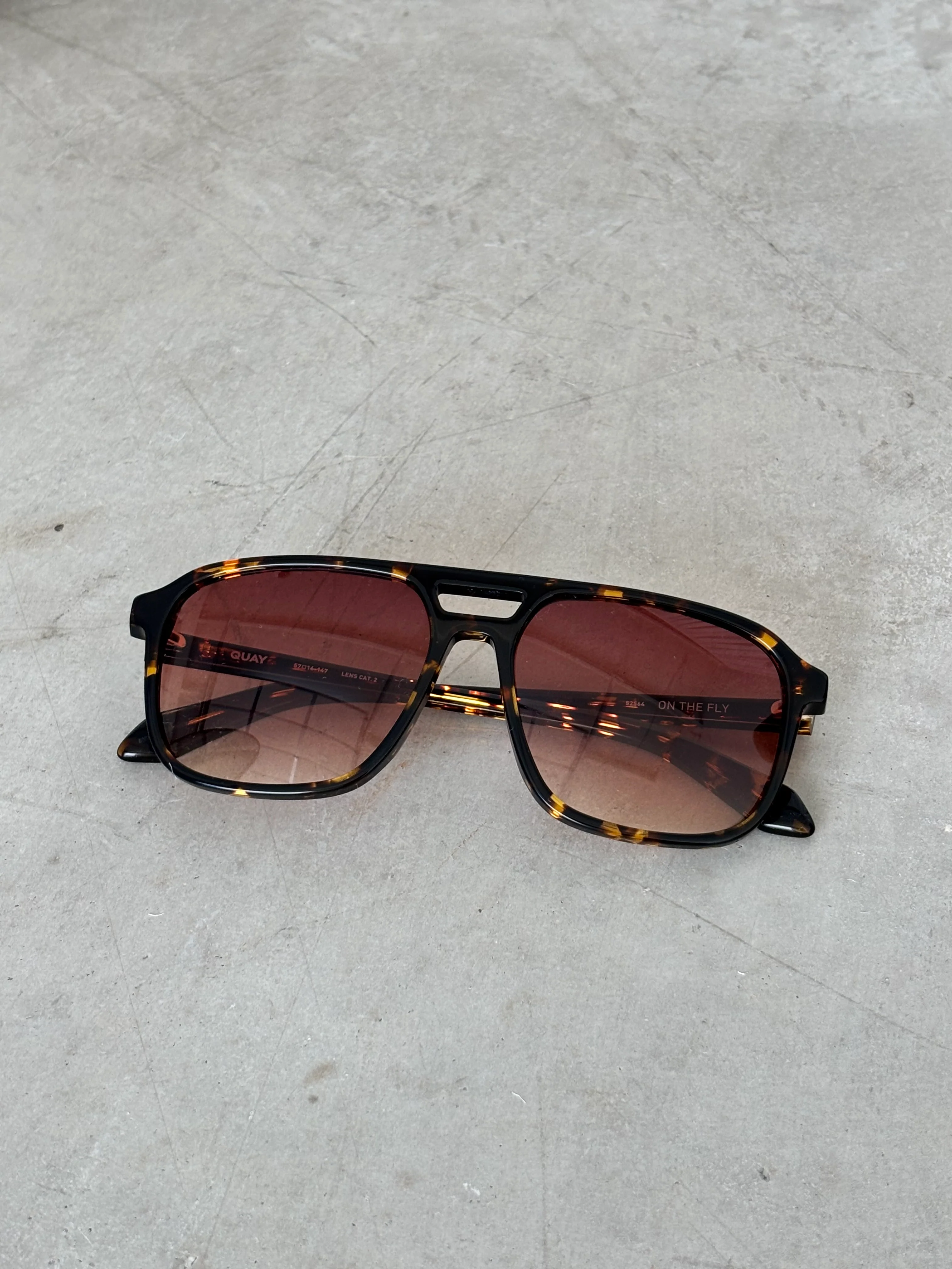 On The Fly Sunglasses in Shiny Yellow Tortoise/Orange