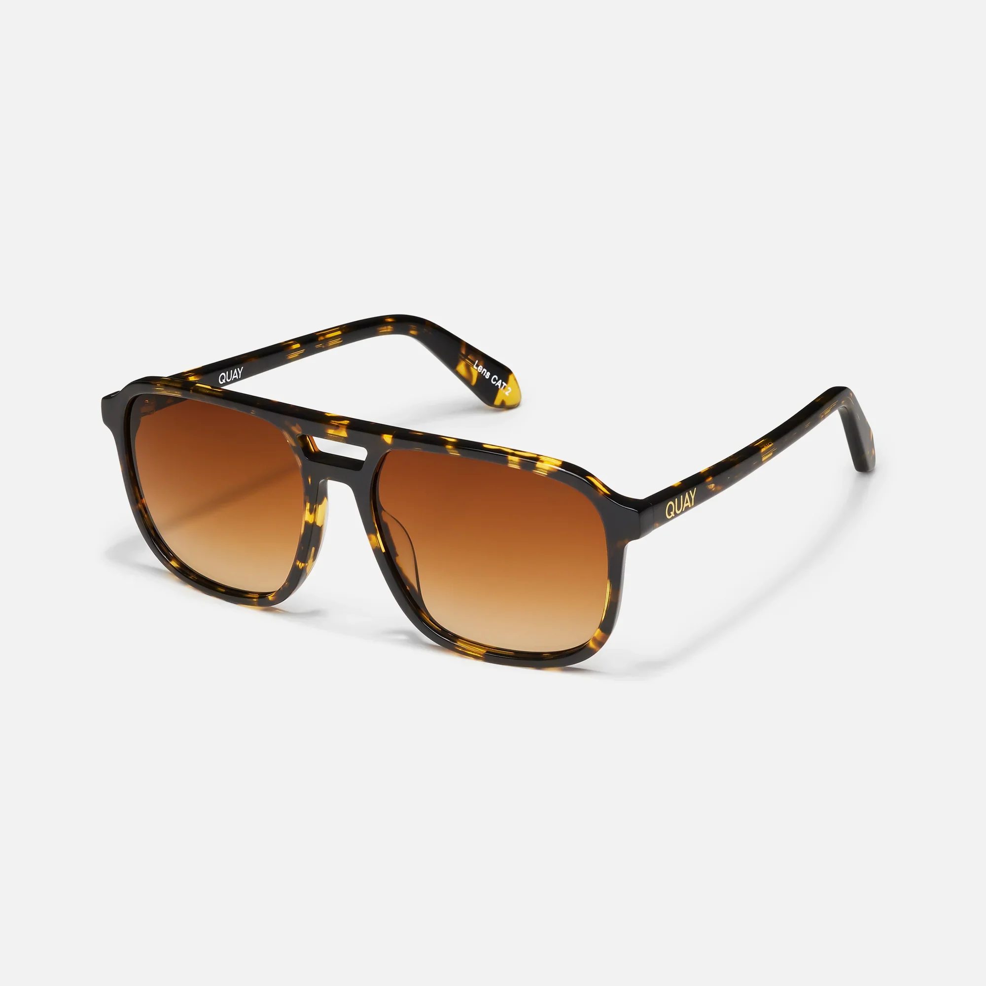 On The Fly Sunglasses in Shiny Yellow Tortoise/Orange - Image 3