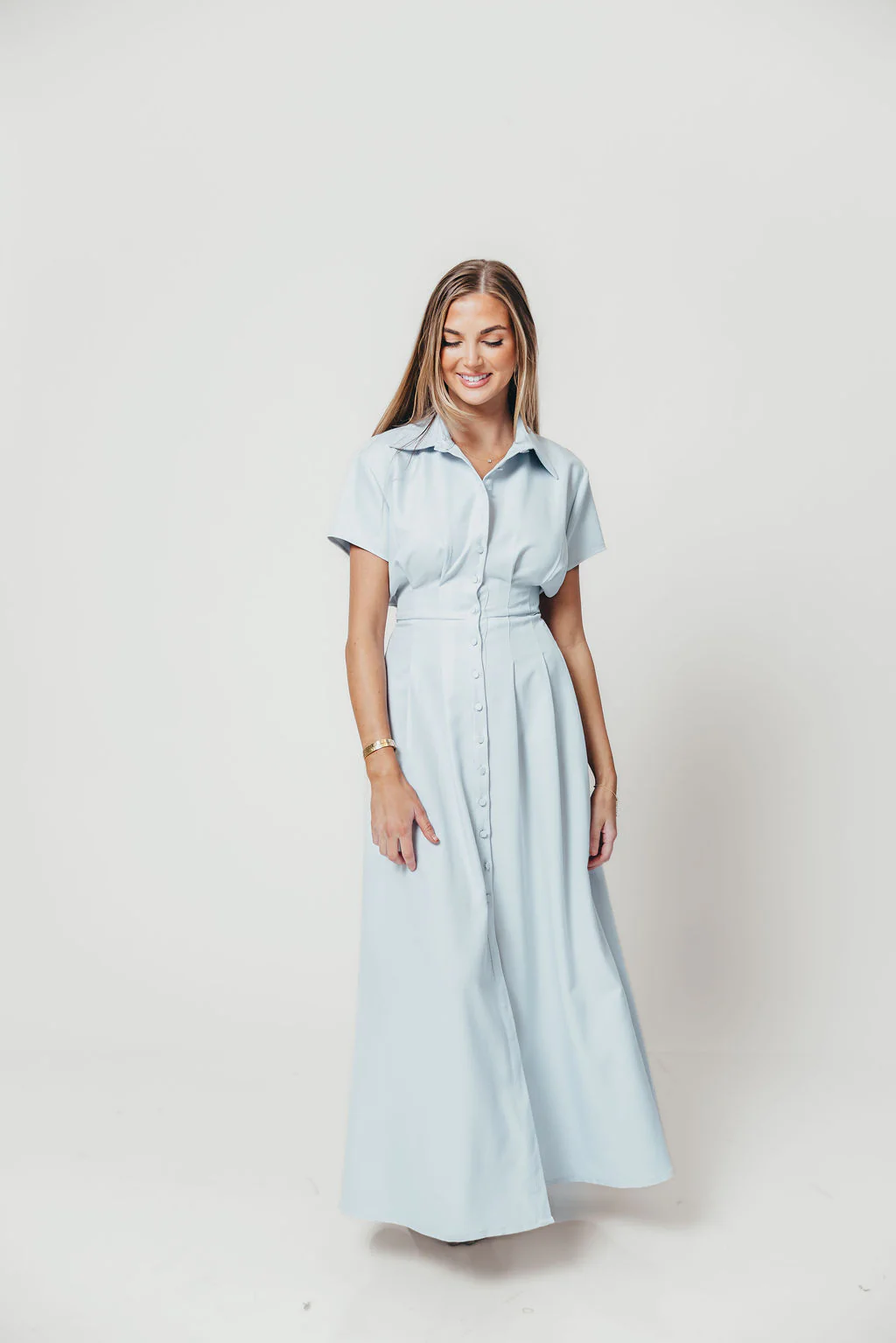 Parker Maxi Dress in Blue - Image 6