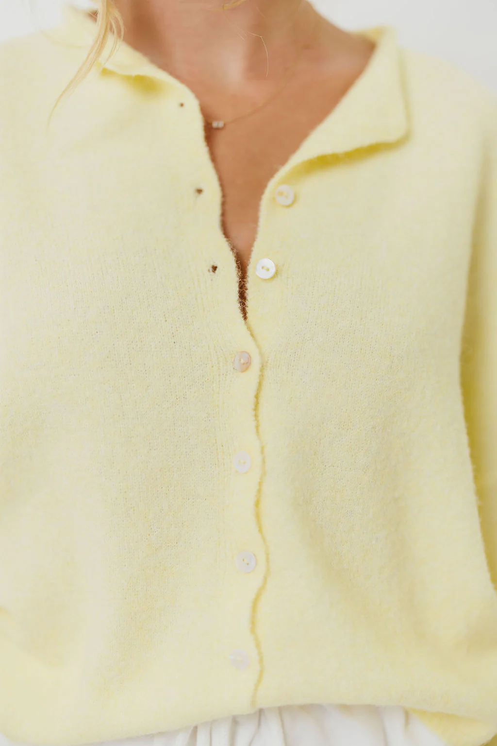Piper Cardigan Top in Butter - Image 3