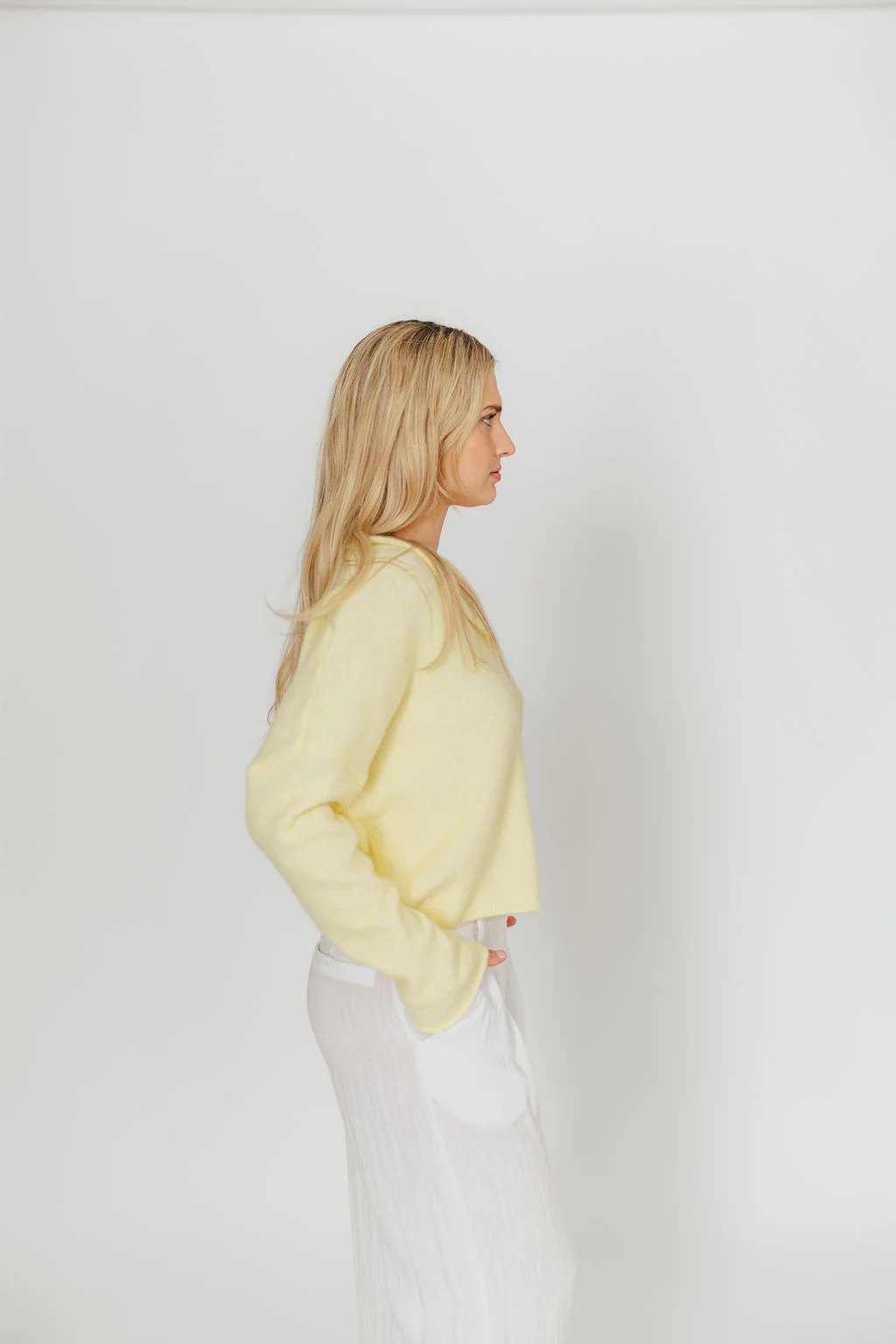 Piper Cardigan Top in Butter - Image 8