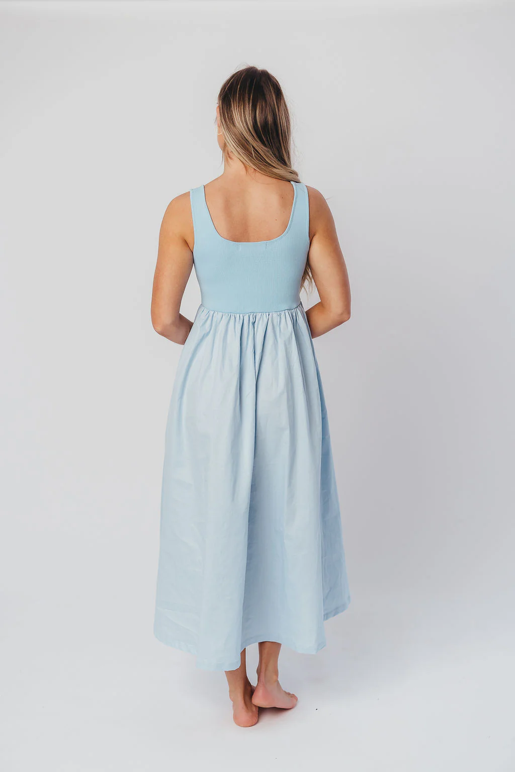 Addie Tank Midi Dress in Blue - Image 16
