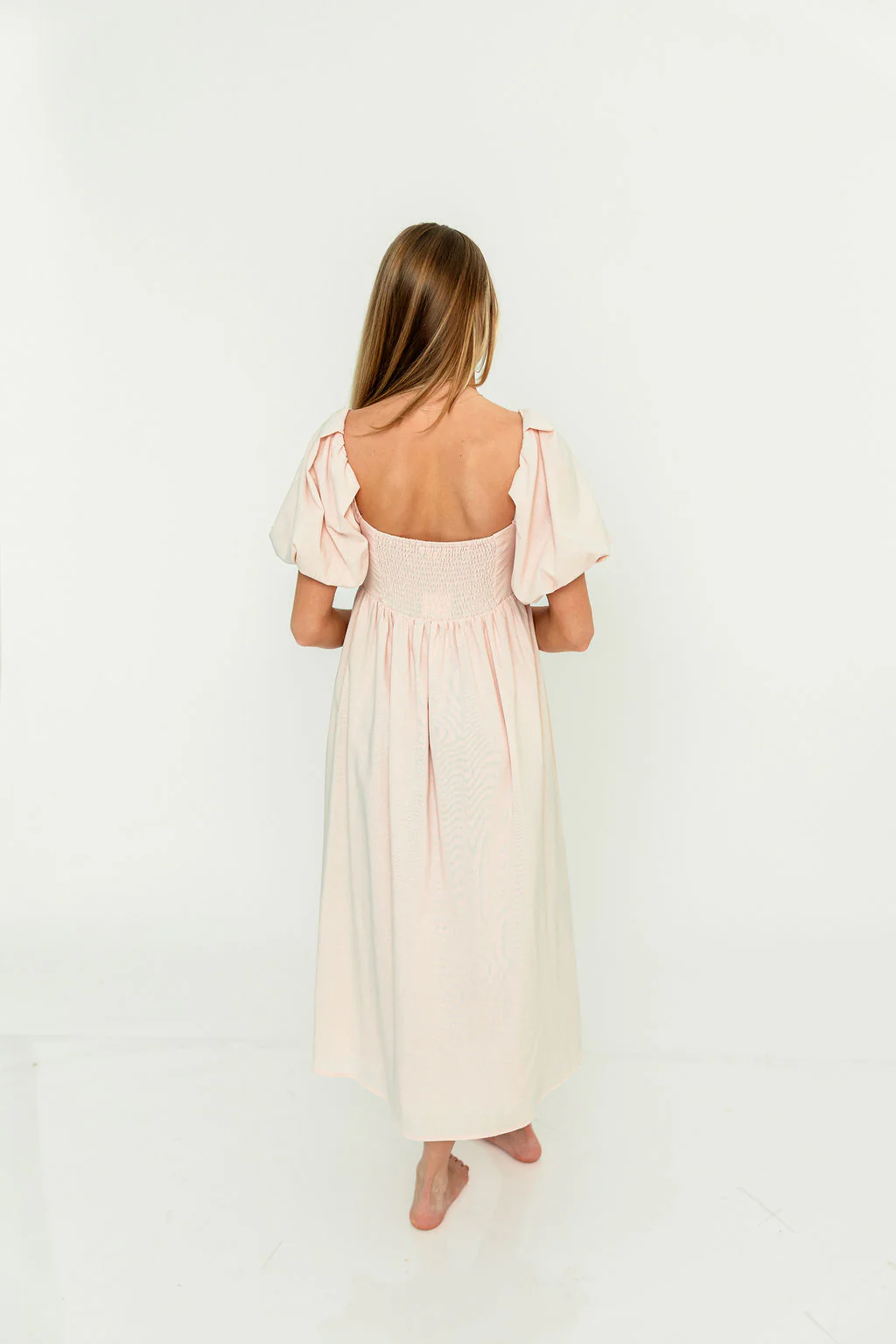 Hamilton Midi Dress in Pink - Bump Friendly and Inclusive Sizing (S-2XL) - Image 14