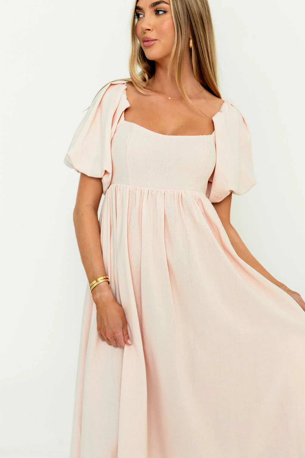 Hamilton Midi Dress in Pink - Bump Friendly and Inclusive Sizing (S-2XL) - Image 15