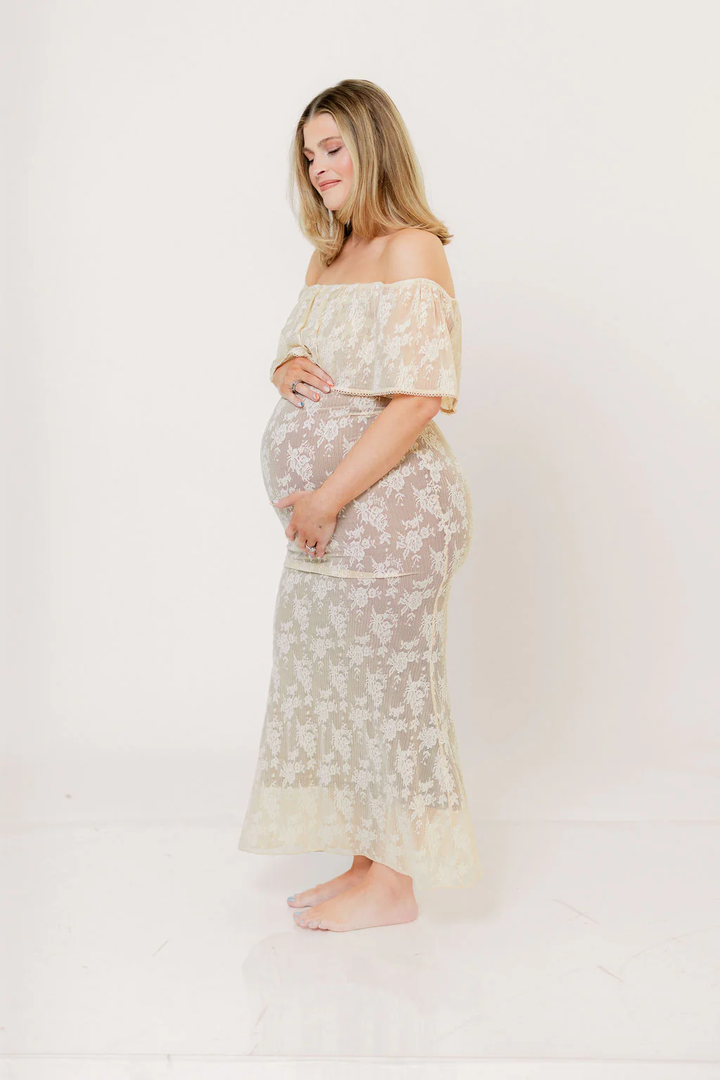 Reverie Maxi Dress in Vintage Style Lace - Image 10