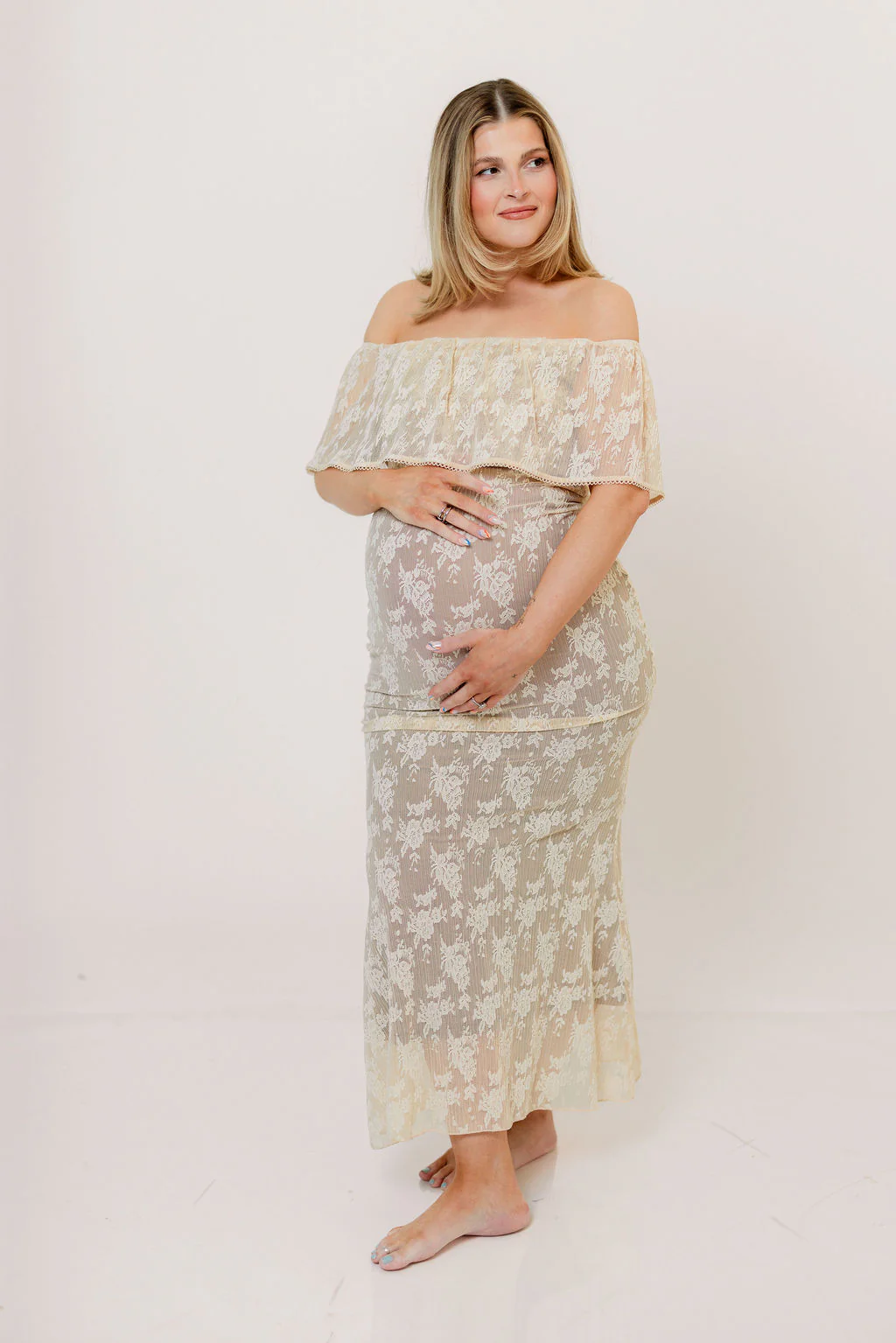 Reverie Maxi Dress in Vintage Style Lace - Image 13