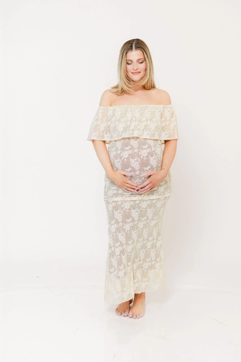 Reverie Maxi Dress in Vintage Style Lace - Image 14