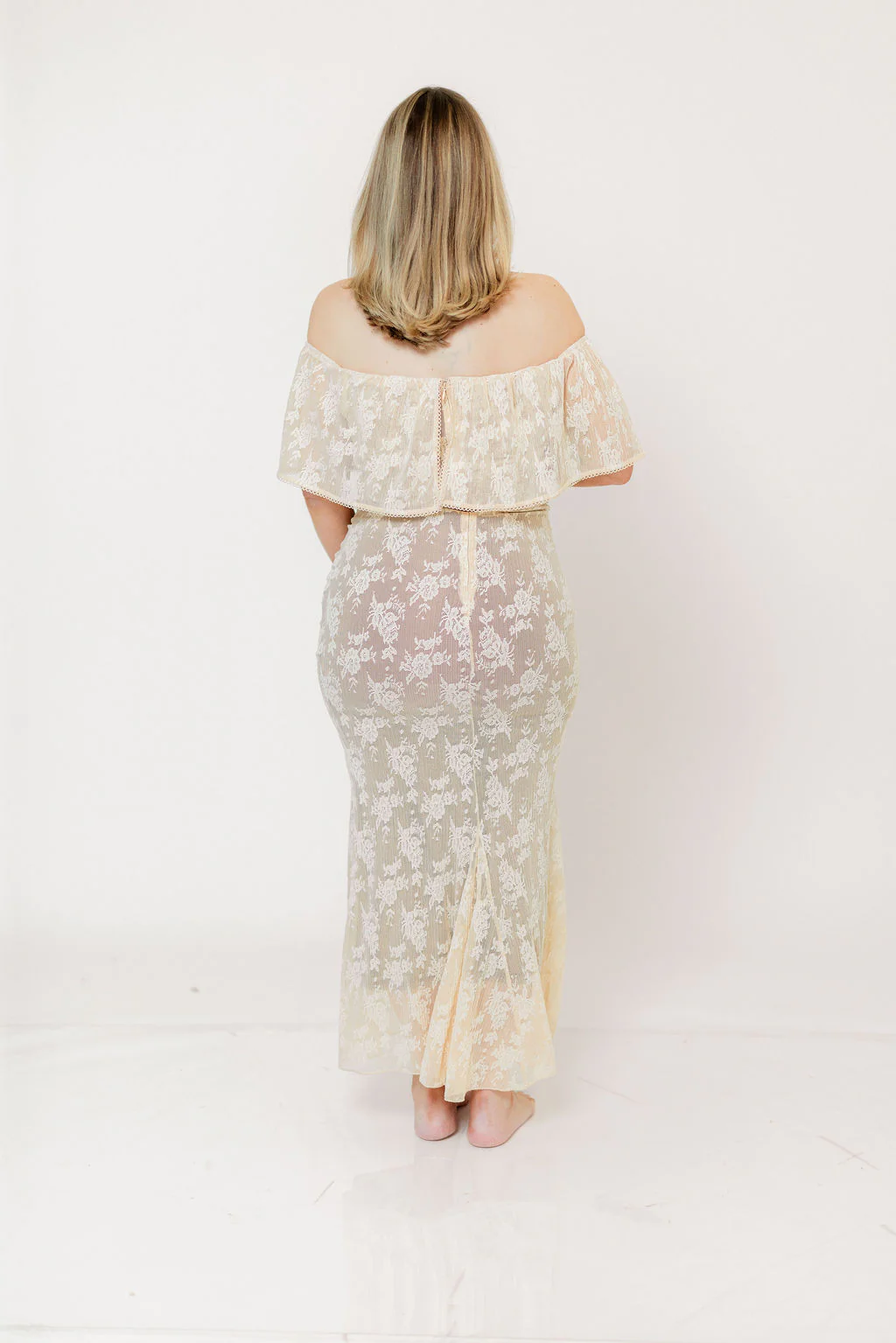 Reverie Maxi Dress in Vintage Style Lace - Image 15