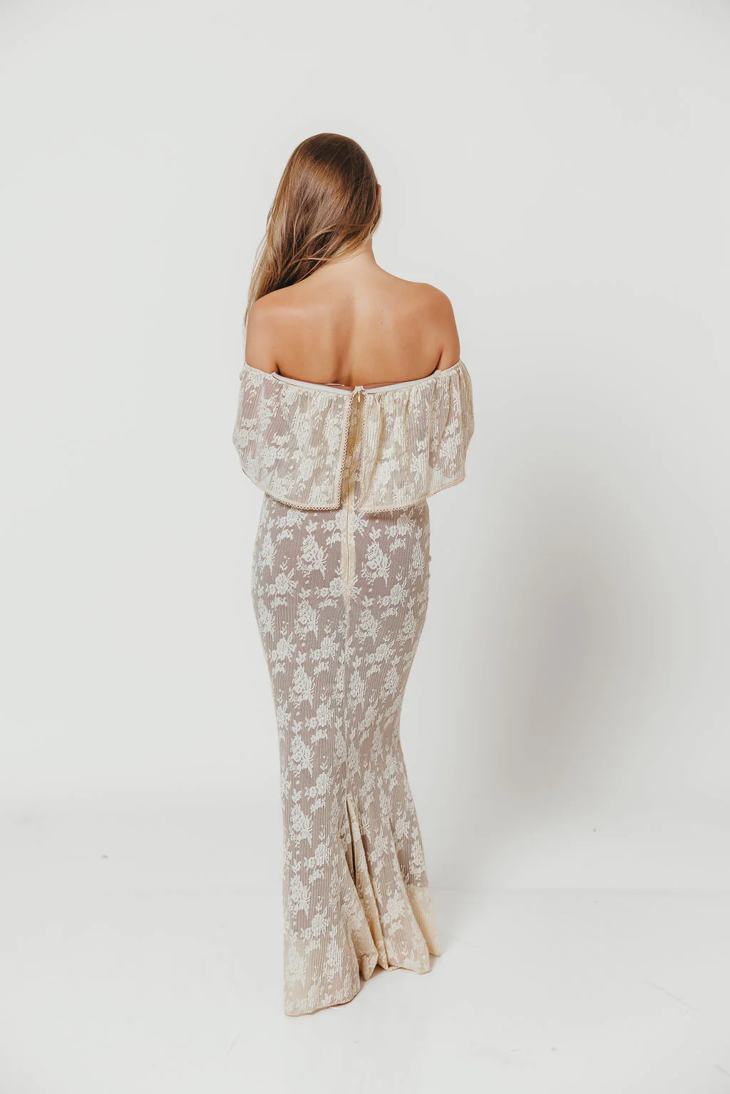 Reverie Maxi Dress in Vintage Style Lace - Image 19