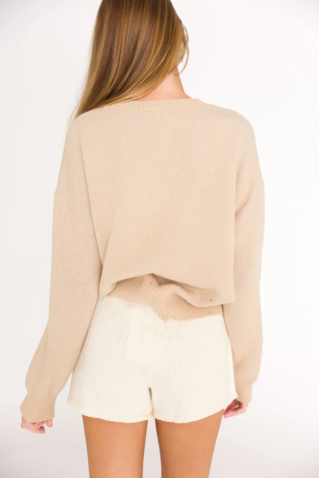 Carolina Sweater Skort in Cream - Image 4