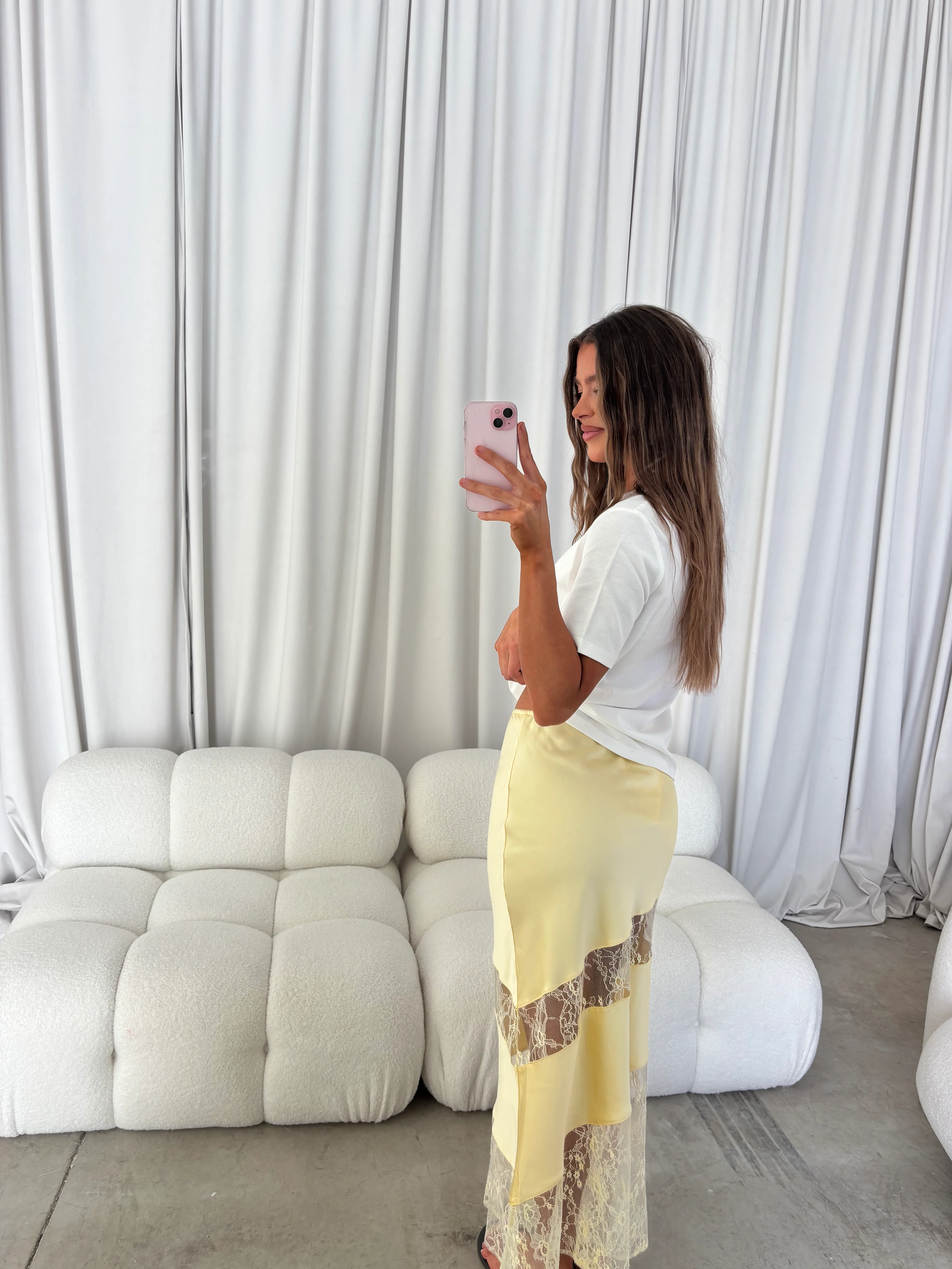 Sabrin Maxi Skirt in Yellow - Image 5