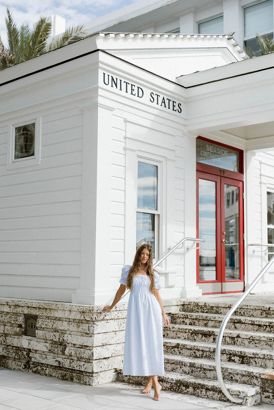 Savanna Steppe 100% Cotton Maxi Dress in Light Blue Stripe - Bump Friendly & Inclusive Sizing *6/9 PRE-ORDER* - Image 18