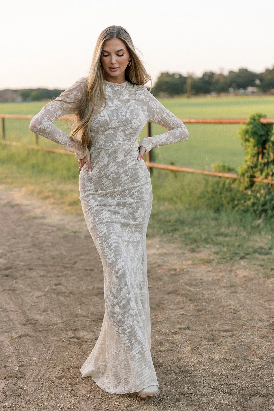 Seraphine Lace Maxi Dress in Cream - Inclusive Sizing & Bump Friendly (Size Up for Bump) - Image 30