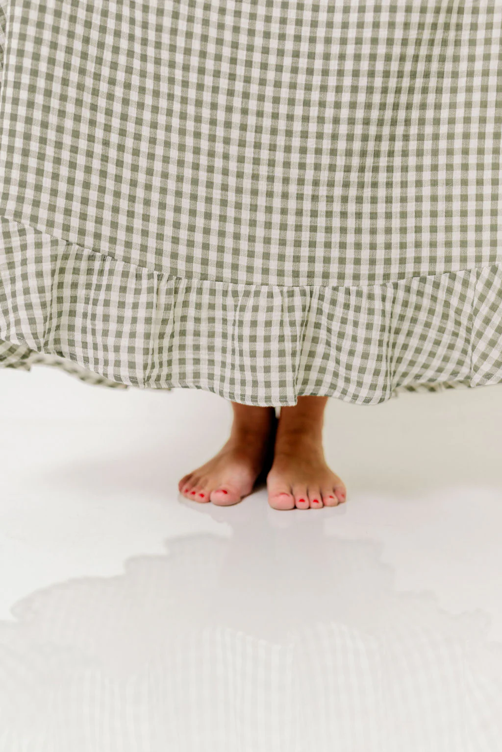 Sienna 100% Cotton Puff Sleeve Maxi Dress in Forest Plaid (Lined) - Bump Friendly - Image 30