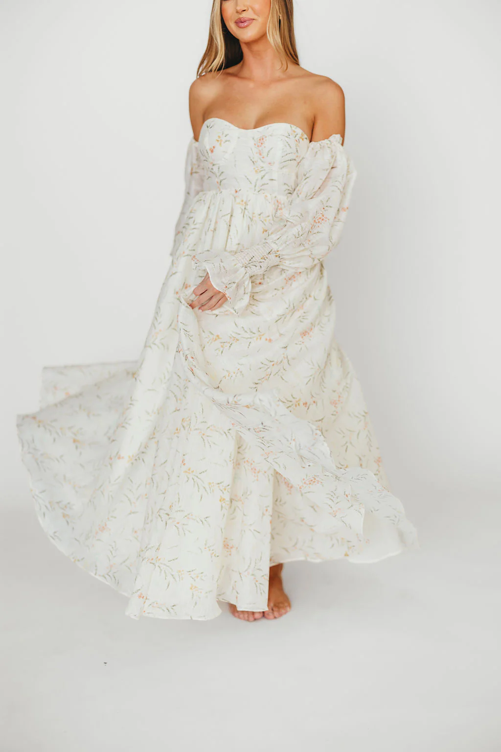 Ryder Grace Maxi Dress in Cream - Image 15