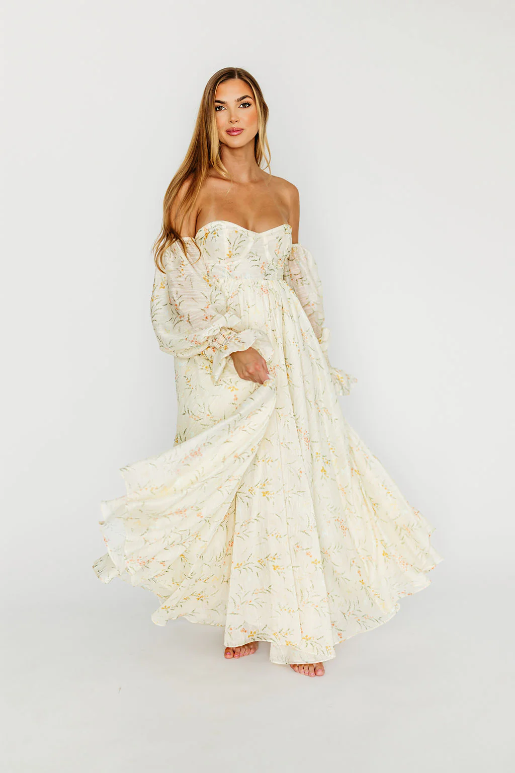 Ryder Grace Maxi Dress in Cream - Image 27